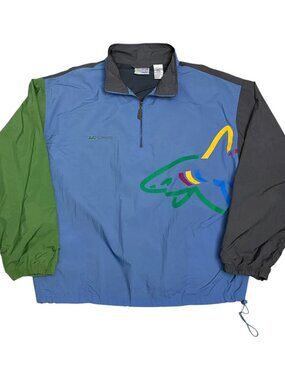 Greg Norman x Reebok Vintage Jacket Windbreaker Golf 90s Bomber Mens XL